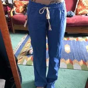 Roxy linen pants NWT